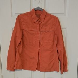 L.L. Bean Rust Button-Up Shirt